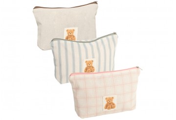 Neceser Algodón Cremallera D'CASA Bella Bear 2827665