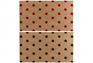 Felpudo 40x70 D'CASA Coco Natural Topos 2857179