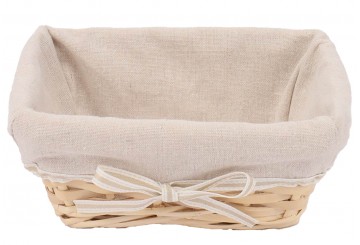 Cesta Panera Rectangular 22x15 D'CASA Mimbre Natural 291149
