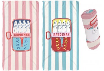 Toalla Playa 90x170 D'CASA Lata Sardina 3067303