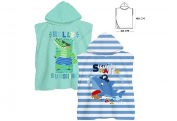 Poncho Playa Microfibra 60x60 D'CASA Sunshine-Pirate 3067326