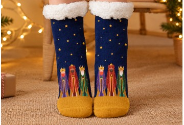 Calcetines Borreguito Altos Navideño D'CASA Reyes Oriente 311631