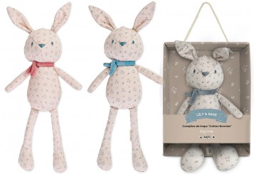 Muñeco Trapo Algodón 30cm Alt SARO Conejitos Lily & Sage 3134