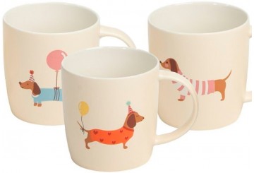 Taza Mug Cerámica 36cl D'CASA Teckel 314508