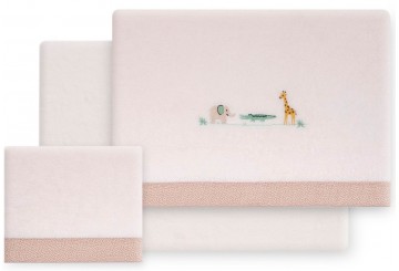 INTERBABY Sábana Coralina Savanna Jirafa beige - Mini