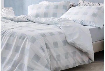 Juego Funda Nórdica BURRITO BLANCO Cuadro Vichy XL 543-01