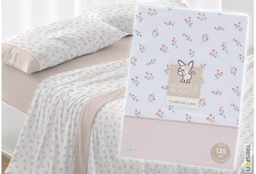 J.Sábana Estampada BURRITO BLANCO Claro de Luna 545-07 coral