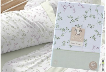 J.Sábana Estampada BURRITO BLANCO Claro de Luna 548-04 verde