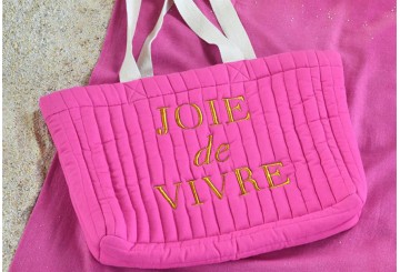 Bolso Playa 44x35cm Algodón STOF Acolchado Joie de Vivre 625001