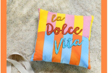 Cojín Lleno 40x40 Algodón STOF La Dolce Vita naranja 625006