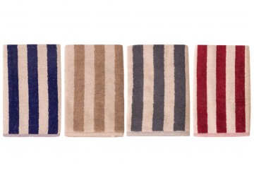 Set 4 Paños de Cocina 50x50 LASA Algodón Rayas Pat Rizo