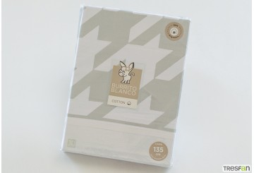 J.Sábana Estampada BURRITO BLANCO ALGODÓN 631-04 Caqui