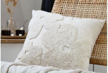 Cojín Lleno Jacquard 45x45 Algodón STOF Balma Mastic Texture