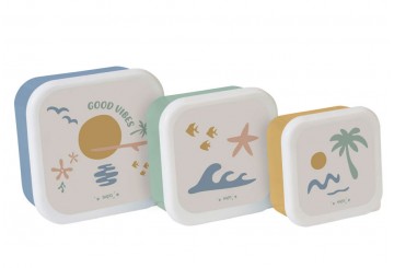 Set 3 Cajitas Almuerzo SARO Good Vibes 70010