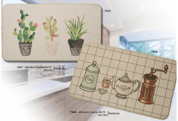 Alfombra Cocina 45x75cm-45x150cm IDEAL Antideslizante 7644-7645