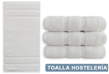 Toalla Blanca 480gr Hostelería Premium MARIPOSA ORO Algodón Puro