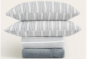 FLASH Sábana Coralina 220gr DON ALGODON Doble Cara Adriel gris