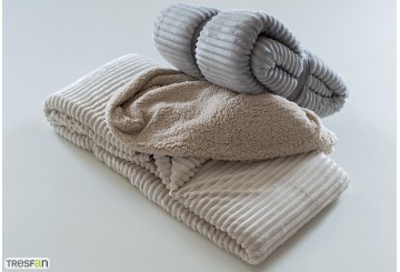 Manta Plaid Sedalina+Sherpa ICELANDS Alain Delon