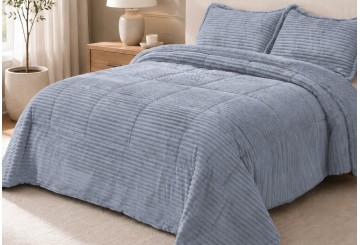 Edredón Comforter Sedalina/Sherpa DN Borreguito Alice gris