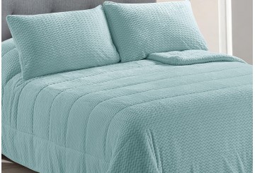 Edredón Conforter Sedalina Jacquard+Sherpa KARAMELO Ania verde