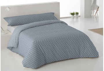 Funda Nórdica Reversible ETIQUETTE Apure azul 90-105-135