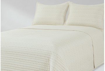 Colcha Bouti Bordada CLARA VIDAL Arese beige