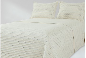 Colcha Bouti Bordada CLARA VIDAL Arese teja