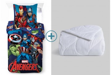 Pack Funda Nórdica+Relleno Nórdico LICENCIA Avengers SúperHeroes