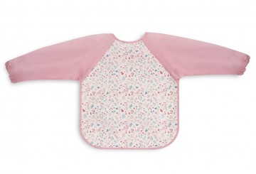 Babero con Mangas Recogemigas 33x42cm INTERBABY Flores Petalos
