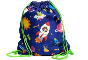 Mochila de Tela Algodón con Cuerdas PUCKATOR Space Cadet