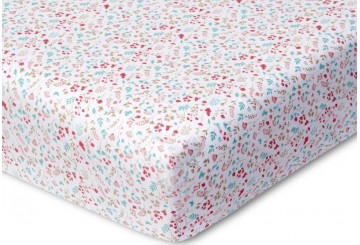 Bajera Coche / Carro INTERBABY Estampada Algodón Flores Petalos