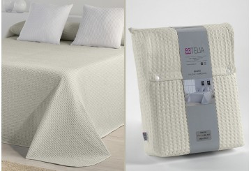 Colcha Jacquard Algodón ES-TELIA Banús crema