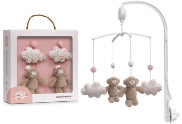 Carrusel Musical Giratorio INTERBABY Flores Petalos