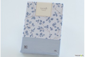 J.Sábana 100% Algodón Estampada 30/27 BAMBÙ Bello azul