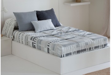 Edredón Ajustable C. Paula Estampado BERET Gris