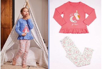 Pijama Niñas Algodón CTM STYLE Petite Sioux 3-4-5-6-8