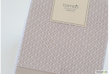 J.Sábana 100% Algodón Estampada 30/27 BAMBÙ Bianco beige