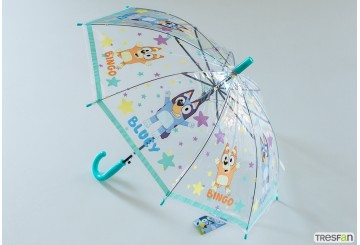 Paraguas Infantil 43,5cm Automático Licencia Bluey-Bingo agua
