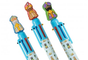 Set 3 Boligrafos 19cm-Altura D'CASA Reyes Magos Oriente 2889324