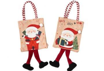 Bolsa Caramelos 20cm-Alt. Yute D'CASA Papa Noel 309277