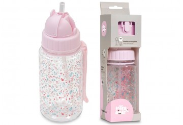 Botella Boquillas Intercambiables 350ml INTERBABY Flores Petalos