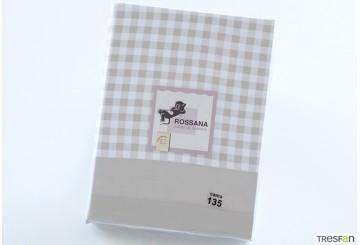 Juego Sábana Económica Microfibra ROSSANA Caelia beige