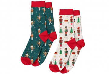 Par de Calcetines Navideños T-35-42 D'CASA Soldaditos 3067229