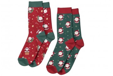 Par de Calcetines Navideños T-35-42 D'CASA Papa Noel 3067400