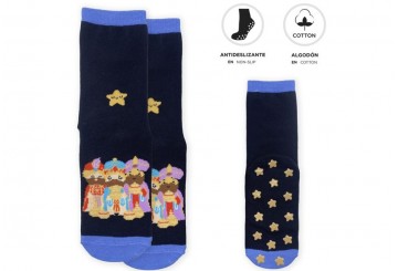 Calcetines Familiar Antideslizantes D'CASA Reyes Magos 3067477
