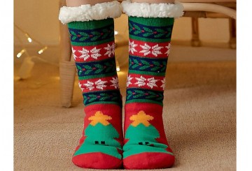 Calcetines Borreguito Altos Navideño D'CASA Arbol Navidad 311606