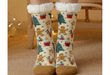 Calcetines Borreguito Altos Navideño D'CASA Dulce Navidad 311637