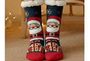 Calcetines Borreguito Altos Navideño D'CASA Papa Noel 311641