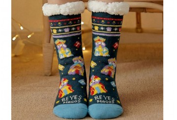 Calcetines Borreguito Altos Navideño D'CASA Reyes Magos 311653