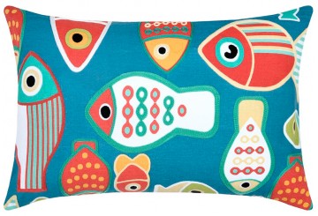 Cojín Lleno Algodón 40x60 STOF Colorfish azul